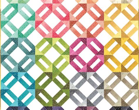 ombre confetti metallic quilt kit